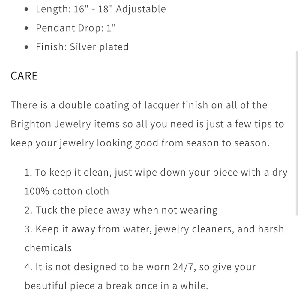 Brighton Swirl Silver Heart Necklace 🩶 - Picture 6 of 6